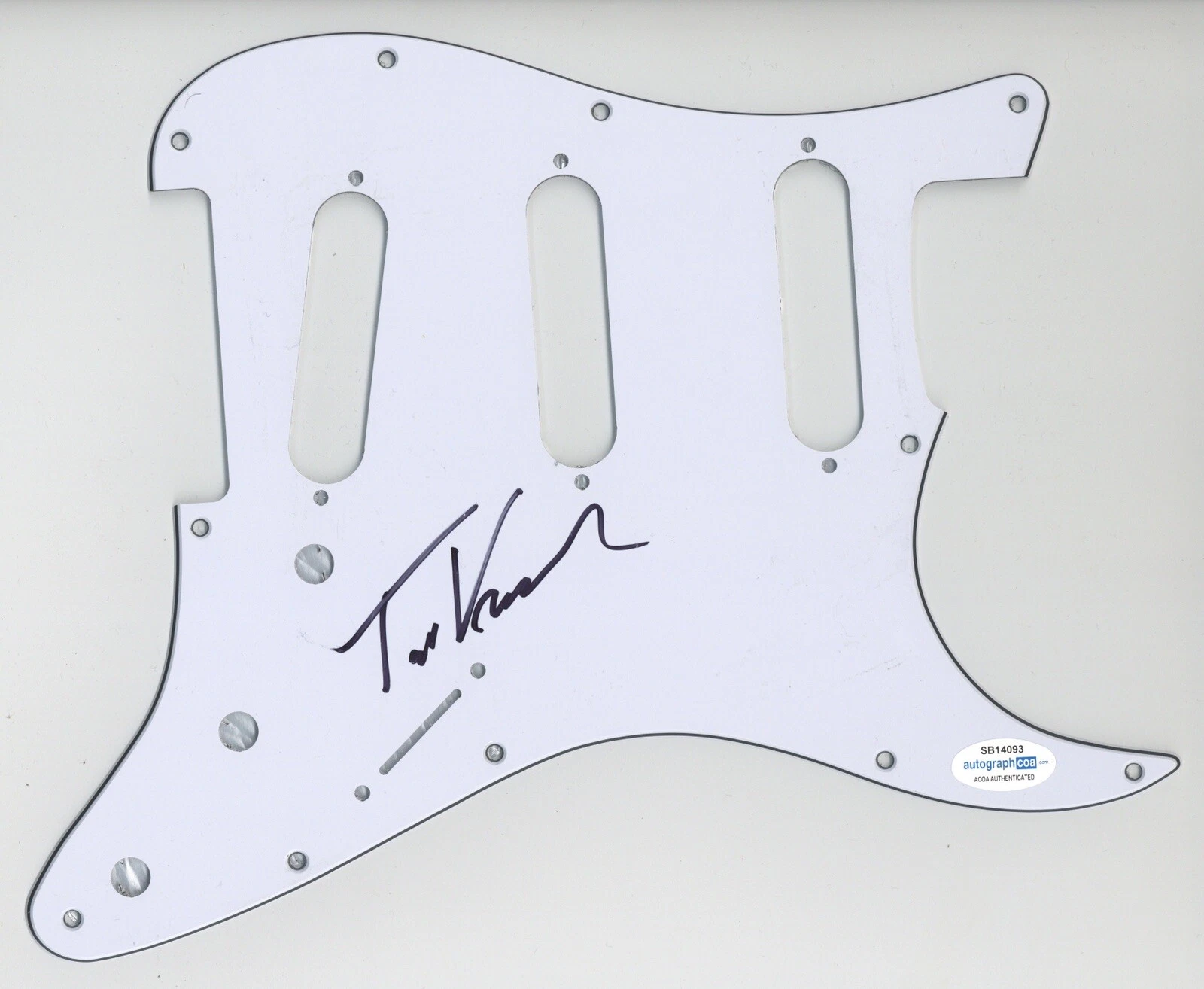 TAI VERDES A.O.K SIGNED AUTOGRAPH STRAT ELECTRIC GUITAR PICKGUARD ACOA TIK TOK
