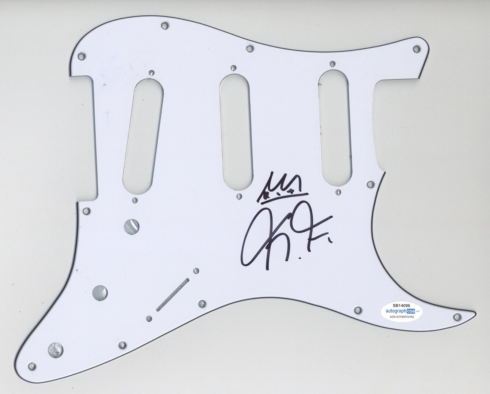 CHRISTONE KINGFISH INGRAM SIGNED AUTOGRAPH STRAT GUITAR PICKGUARD ACOA COA BLUES