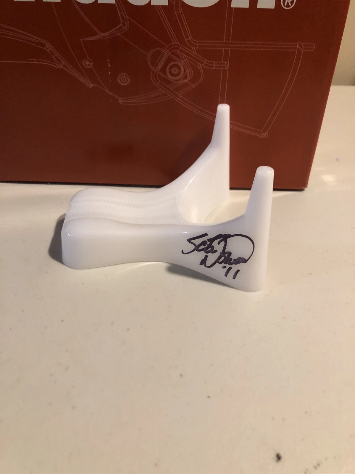 BUFFALO BILLS- SCOTT NORWOOD SIGNED AUTOGRAPH KICKING TEE TRISTAR COA WIDE RIGHT