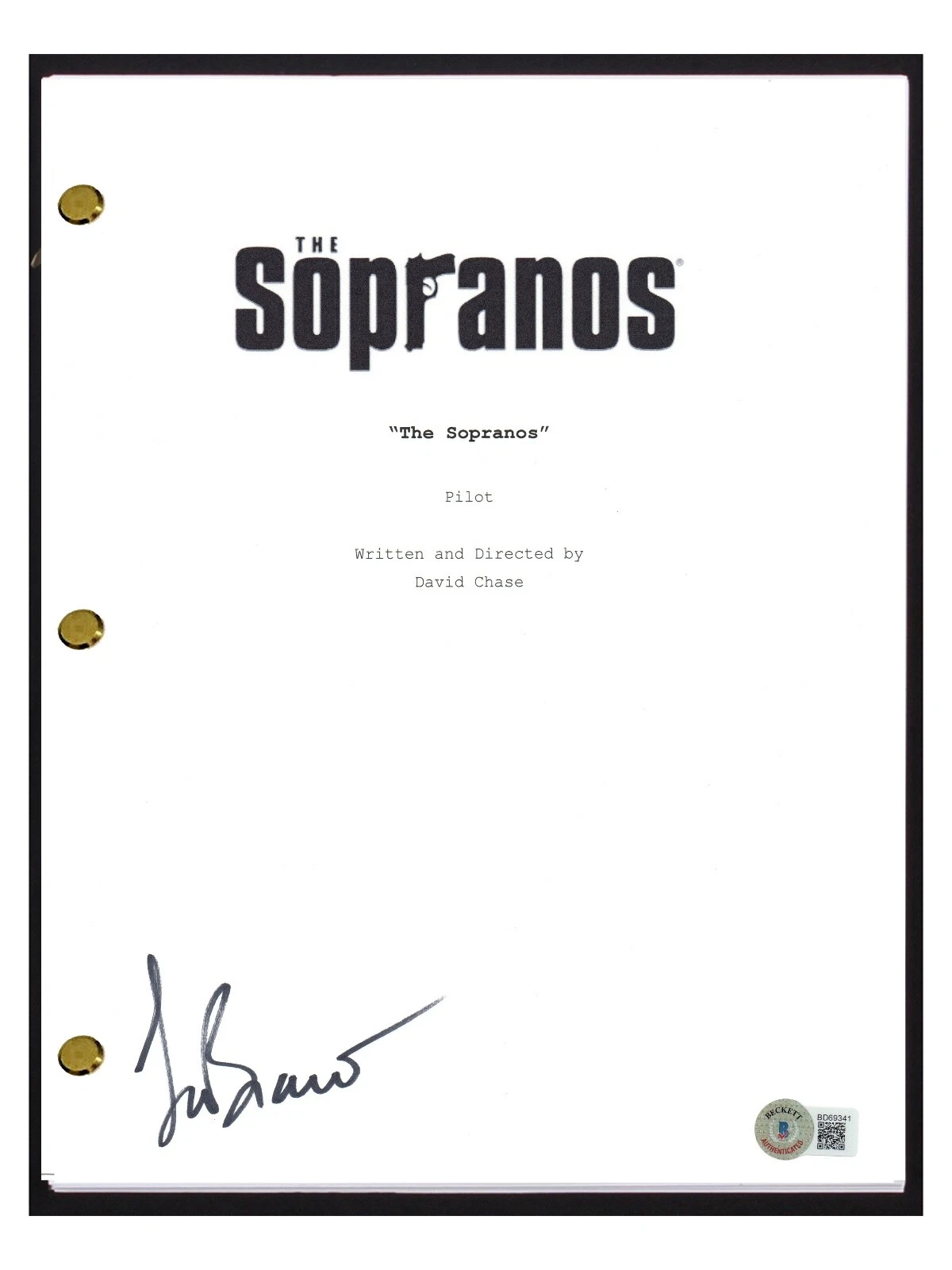 Lorraine Bracco Signed Autograph The Sopranos Pilot Script Dr Melfi Beckett COA