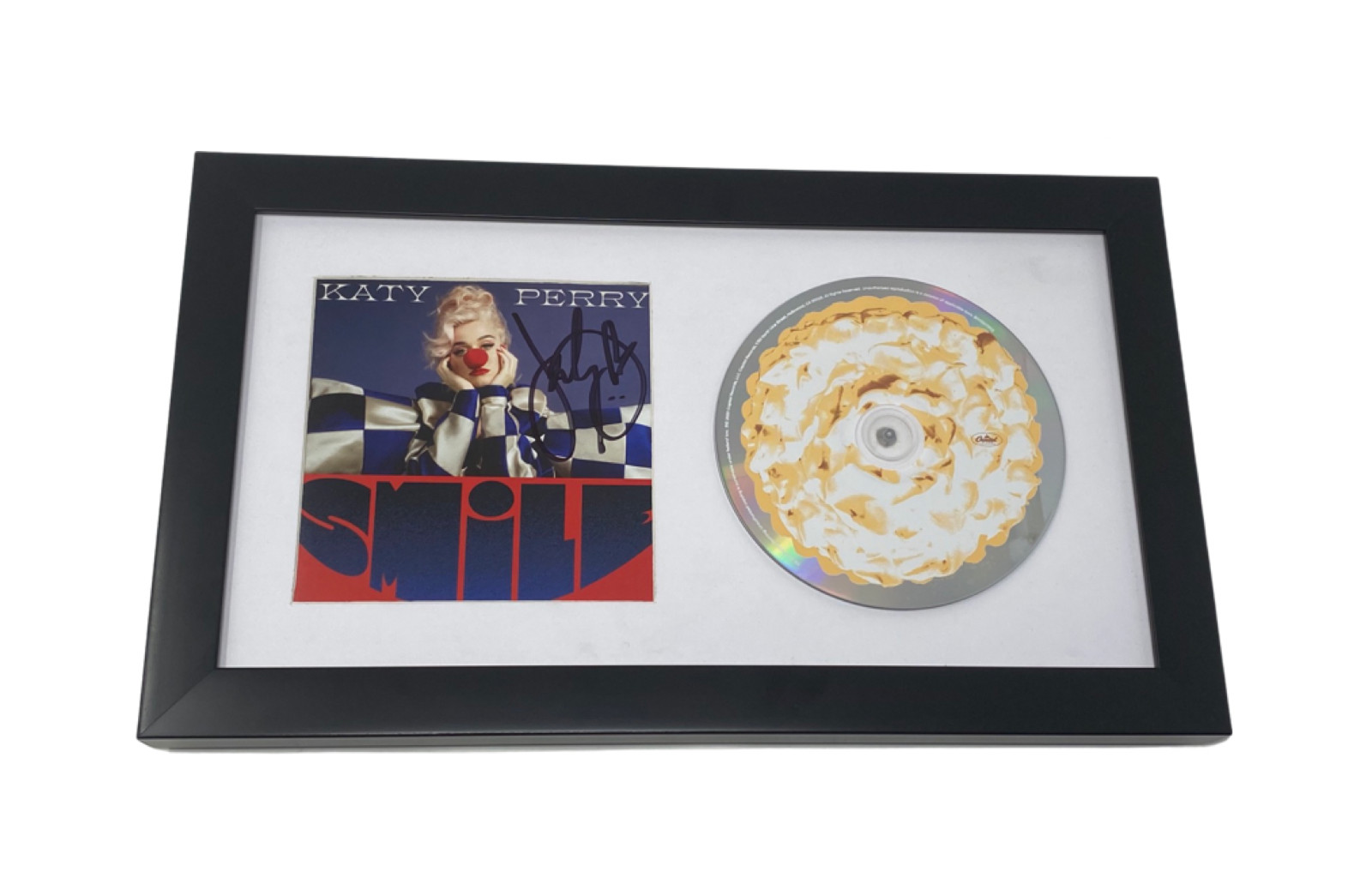 Katy Perry Signed Autographed Smile Framed Matted CD Display Beckett COA