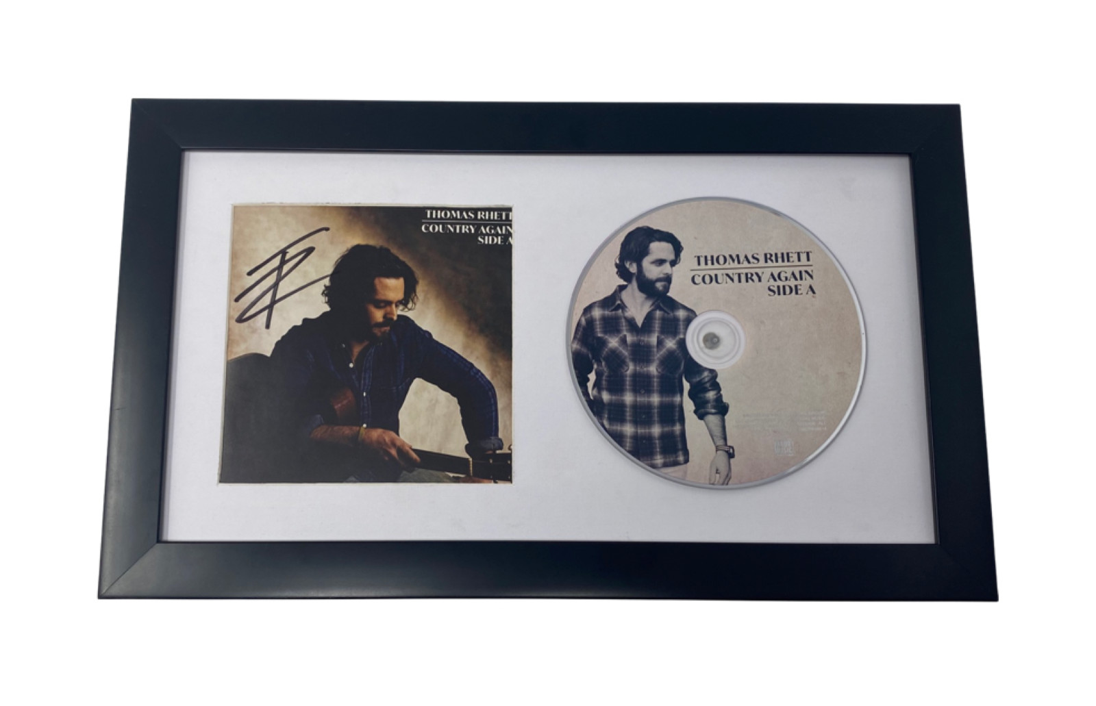 Thomas Rhett Signed Autograph Country Again Side A Framed CD Display Beckett COA