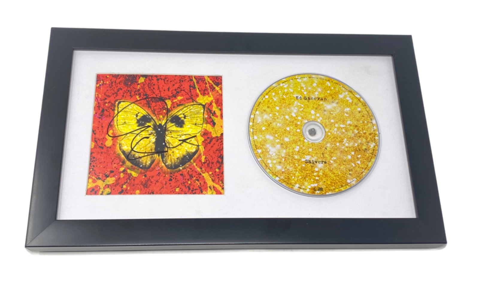 Shivers CD Signed Autographed by Ed Sheeran Framed Matted Display Beckett COA