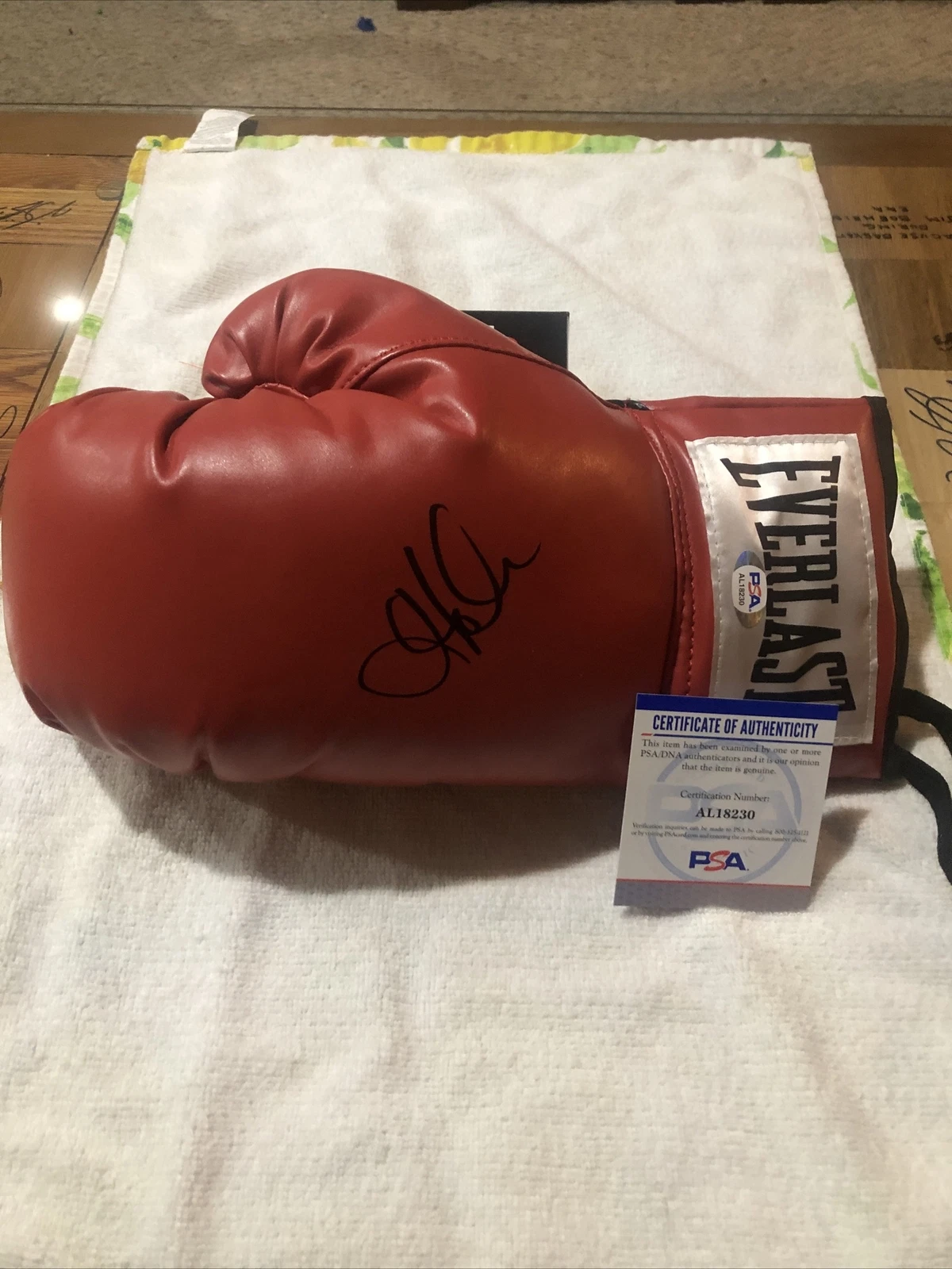 HOLLY HOLM SIGNED AUTOGRAPH BOXING GLOVE PSA COA HOF UFC CHAMP