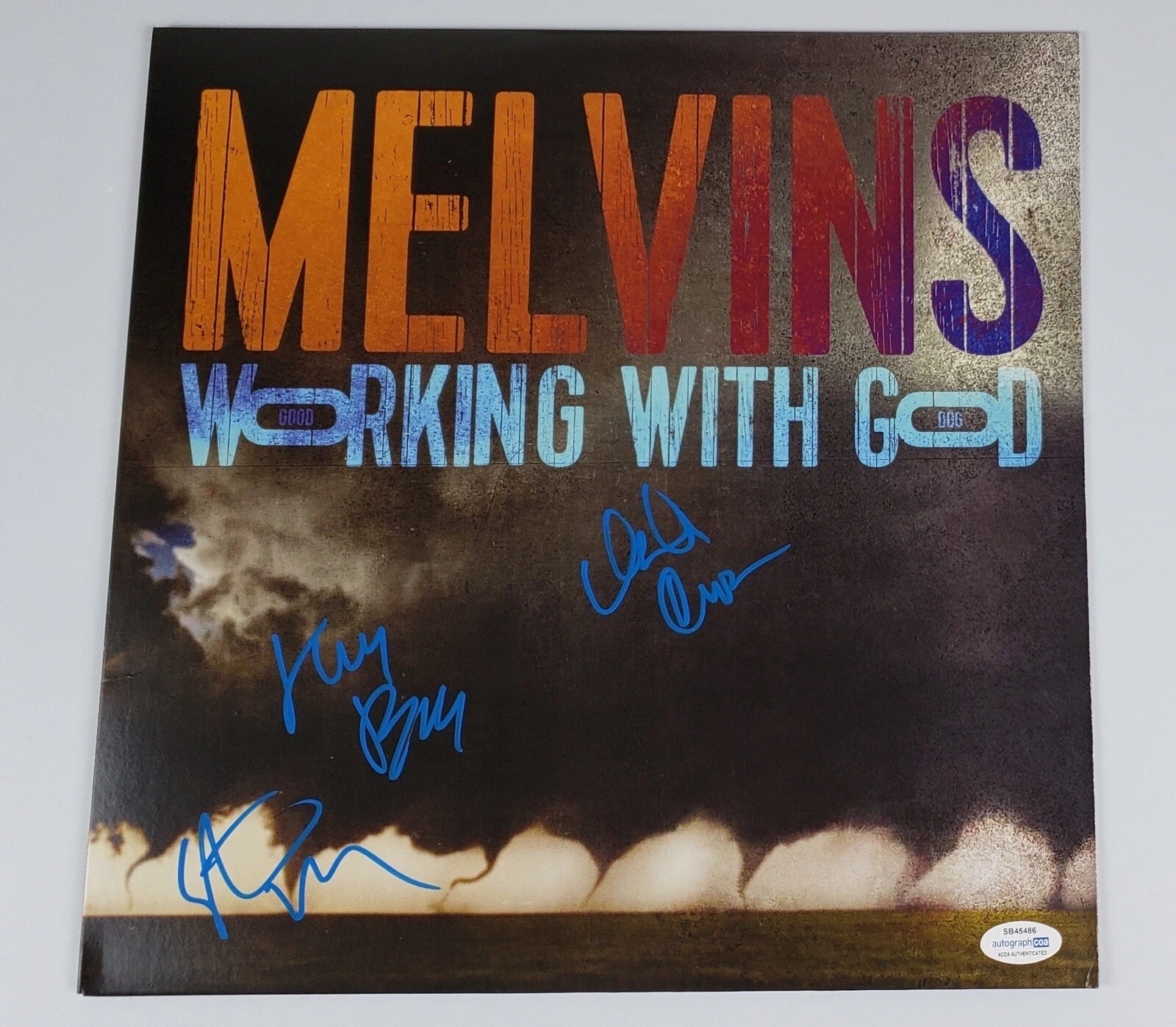 THE MELVINS SIGNED AUTOGRAPH VINYL ALBUM ACOA  BUZZ OSBORNE & OTHERS