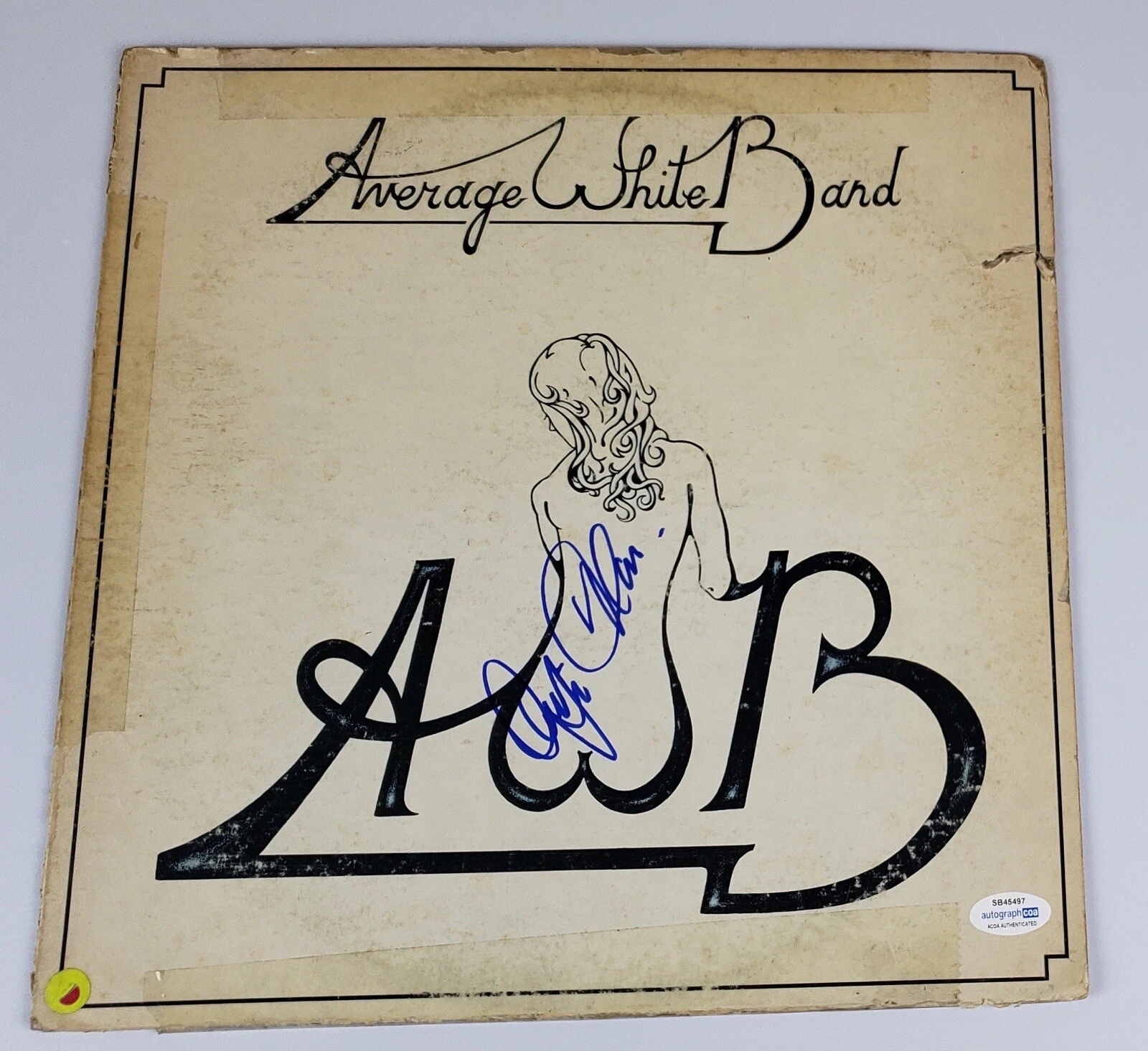 AVERAGE WHITE BAND SIGNED AUTOGRAPH VINYL ALBUM ACOA ALAN GORRIE ONNIE MCINTYRE
