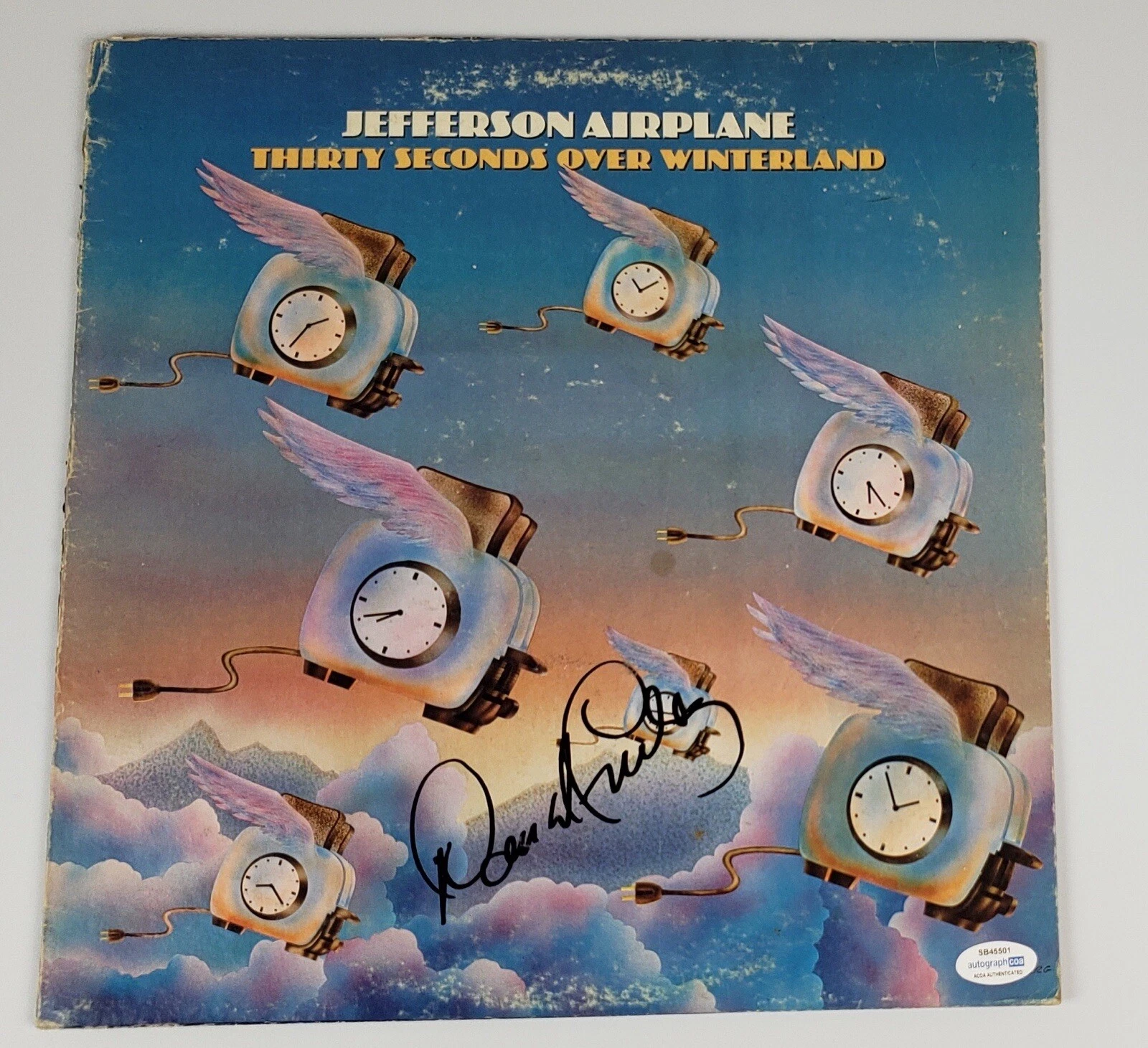 DAVID FREIBERG SIGNED AUTOGRAPH VINYL ALBUM JEFFERSON AIRPLANE ACOA