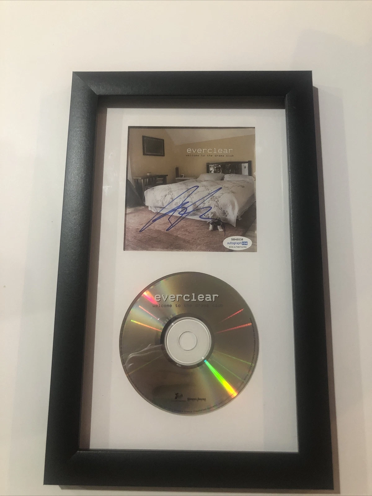 ART ALEXAKIS EVERCLEAR SIGNED AUTOGRAPH FRAMED CD WELCOME TO THE DRAMA CLUB ACOA