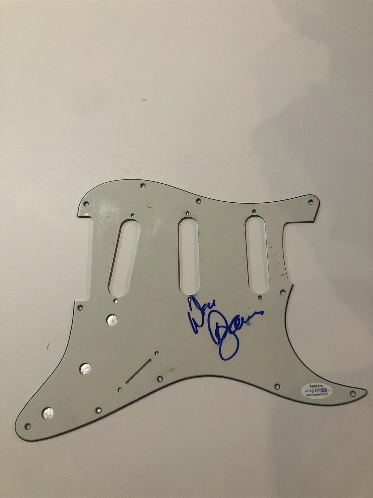DON BARNES 38 SPECIAL SIGNED AUTOGRAPH STRAT ELECTRIC PICKGUARD ACOA COA