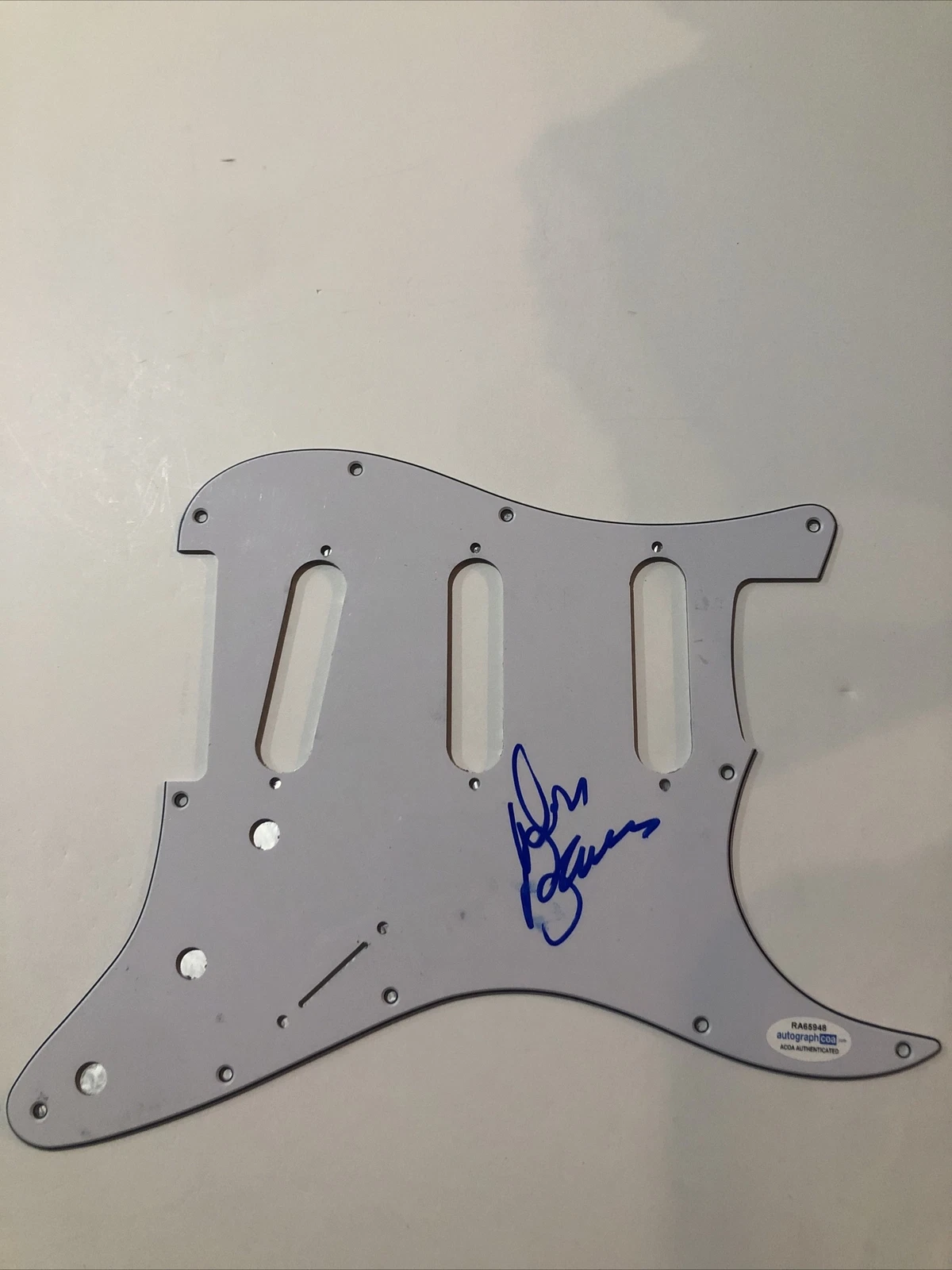 DON BARNES 38 SPECIAL SIGNED AUTOGRAPH STRAT ELECTRIC PICKGUARD ACOA COA