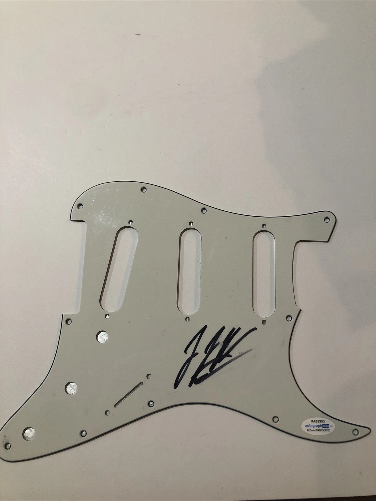 JESSE JAMES DUPREE JACKYL SIGNED AUTOGRAPH STRAT ELECTRIC PICKGUARD GUITAR ACOA