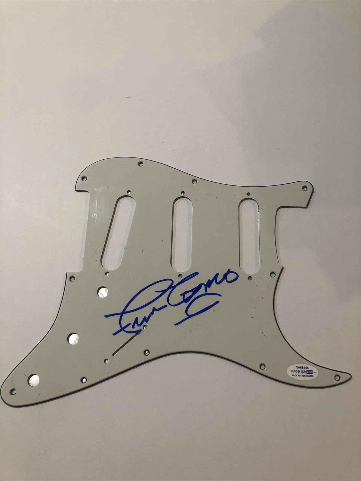 FRAN COSMO BOSTON SIGNED AUTOGRAPH STRAT ELECTRIC PICKGUARD ACOA COA LEAD SINGER