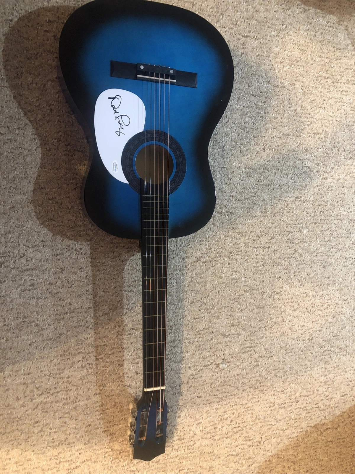 DAVID FREIBERG JEFFERSON STARSHIP AIRPLANE SIGNED AUTOGRAPH ACOUSTIC GUITAR ACOA