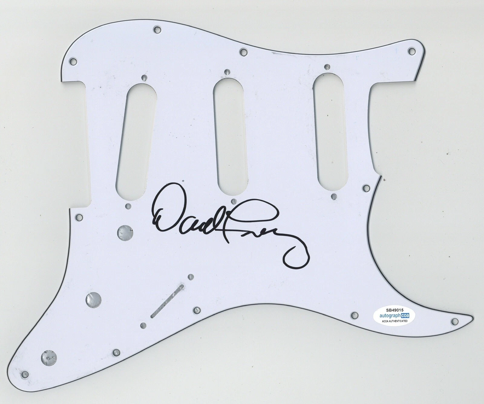 DAVID FREIBERG JEFFERSON AIRPLANE STARSHIP SIGNED AUTOGRAPH STRAT PICKGUARD ACOA