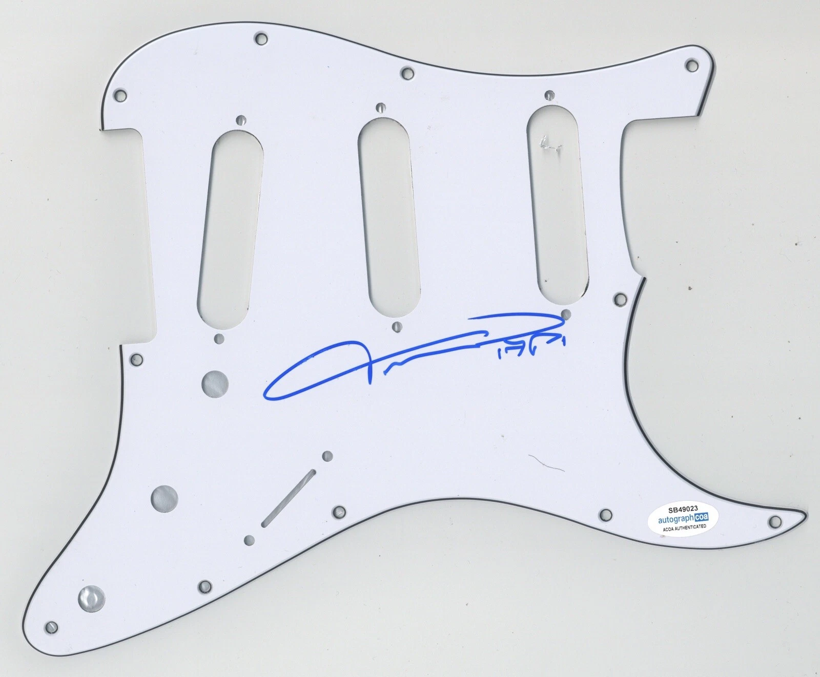 TAIME DOWNE FASTER PUSSYCAT SIGNED AUTOGRAPH STRAT PICKGUARD ACOA GUITAR