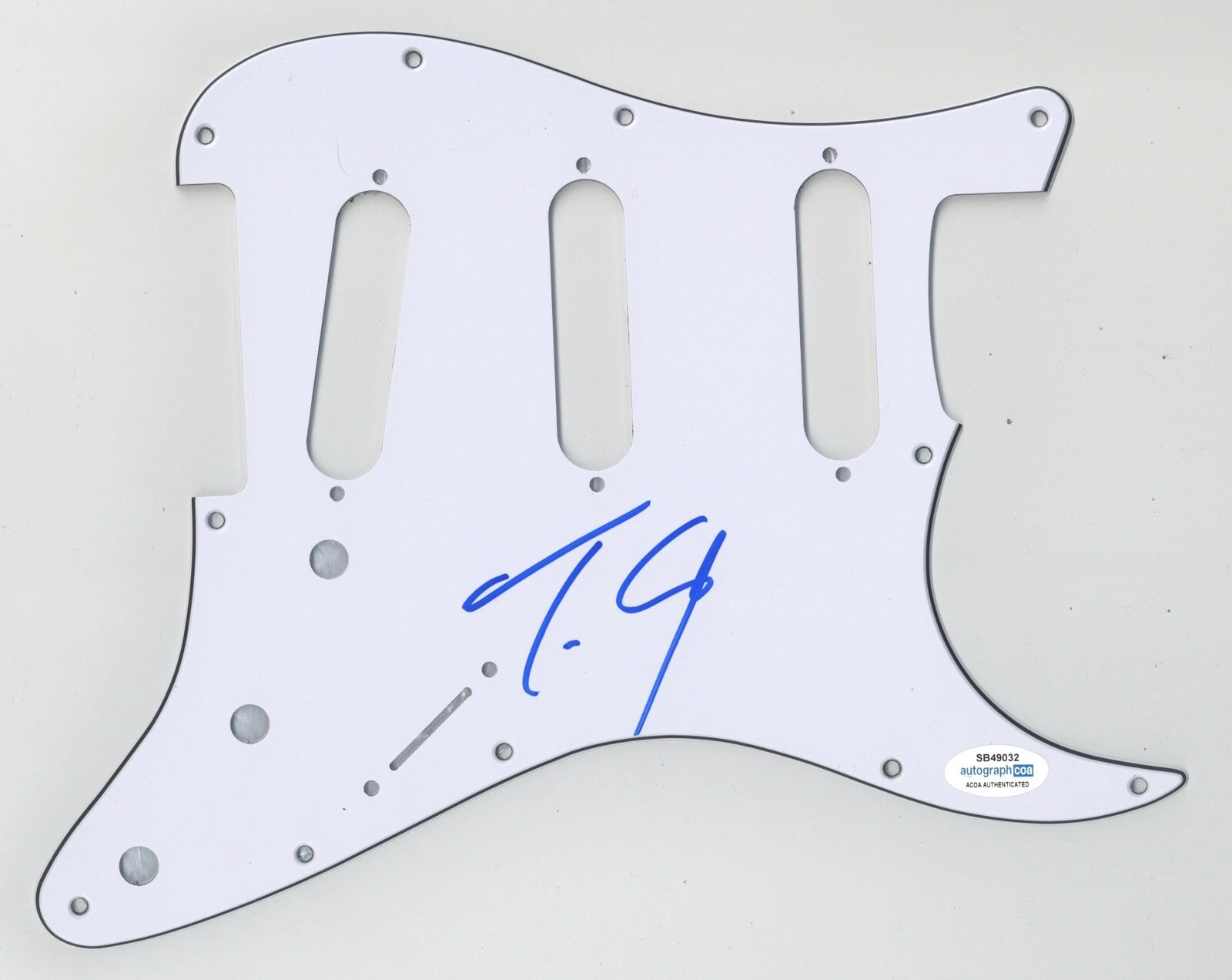 TYLER CONNOLLY THEORY OF A DEADMAN SIGNED AUTOGRAPH STRAT PICKGUARD ACOA GUITAR