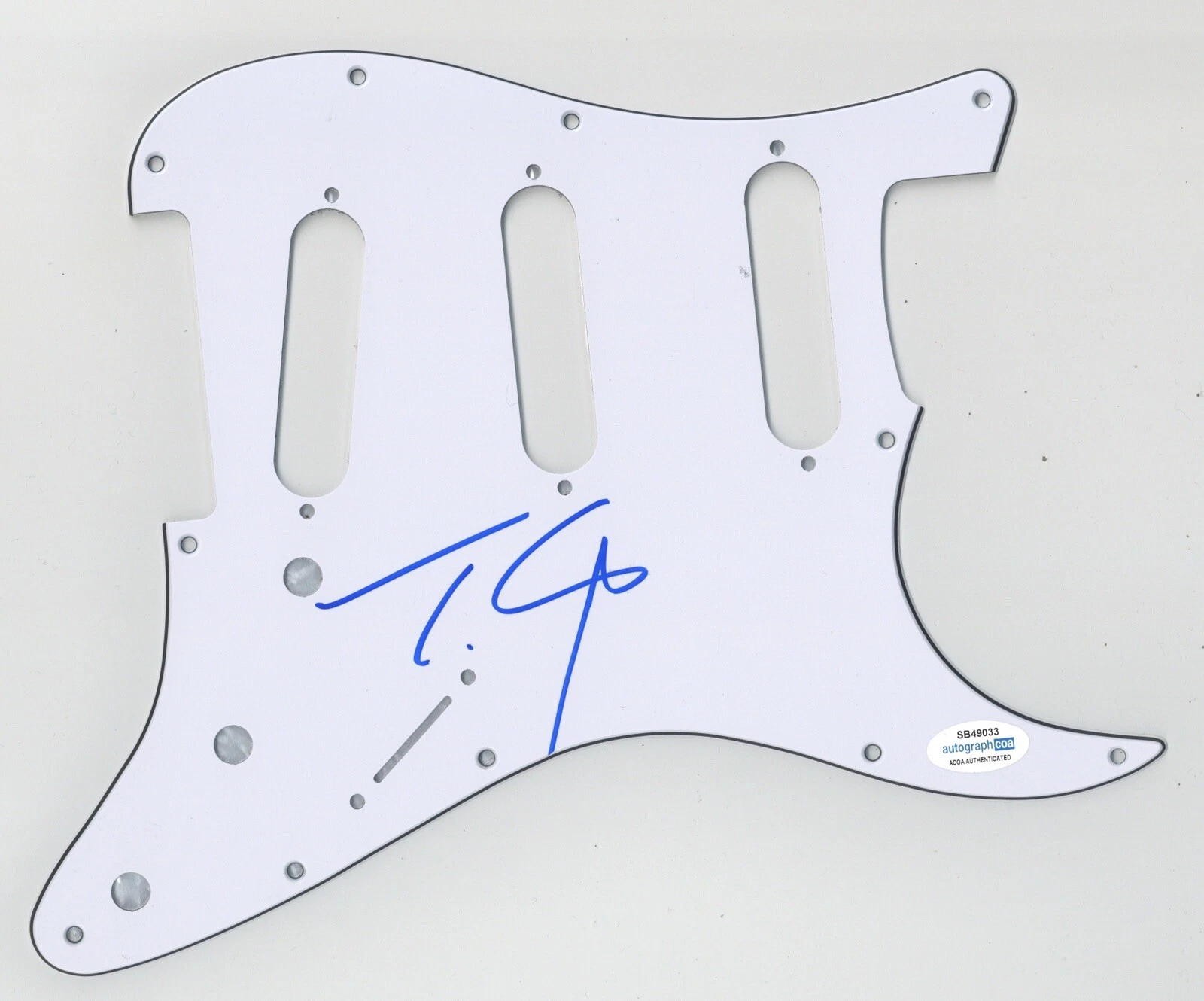 TYLER CONNOLLY THEORY OF A DEADMAN SIGNED AUTOGRAPH STRAT PICKGUARD ACOA GUITAR