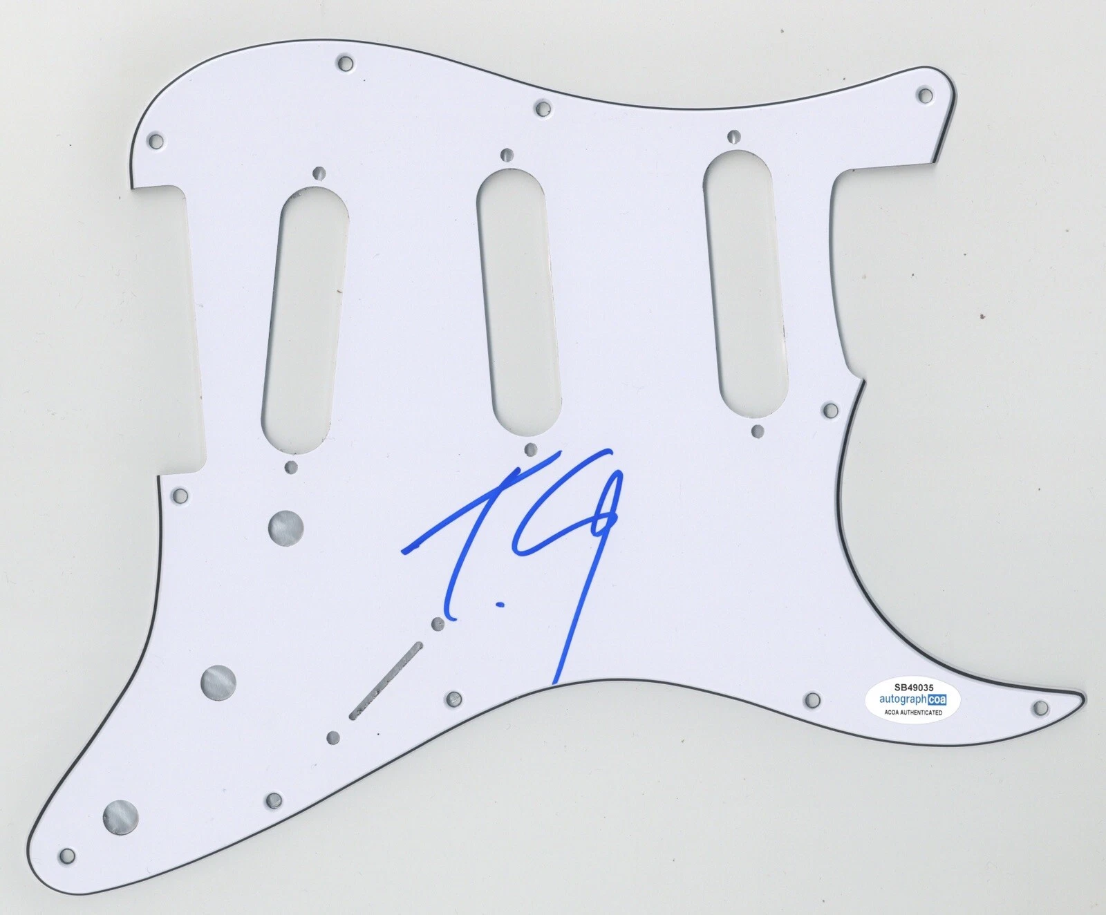 TYLER CONNOLLY THEORY OF A DEADMAN SIGNED AUTOGRAPH STRAT PICKGUARD ACOA GUITAR