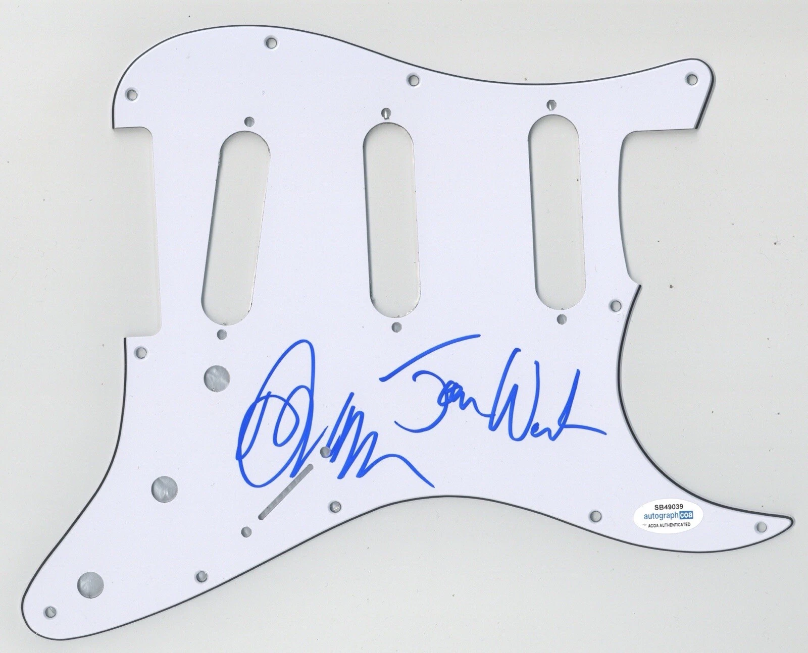 MARCY PLAYGROUND SIGNED AUTOGRAPH STRAT GUITAR PICKGUARD ACOA WOZNIAK KEEFE