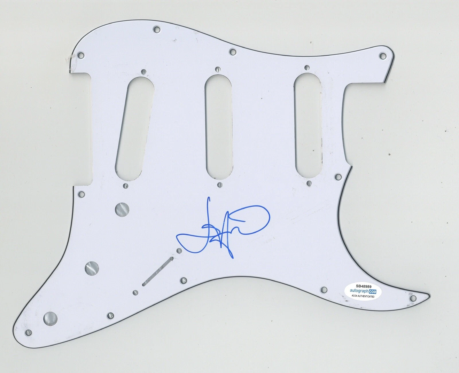 JOHN O’ CALLAGHAN SIGNED AUTOGRAPH STRAT GUITAR PICKGUARD ACOA THE MAINE