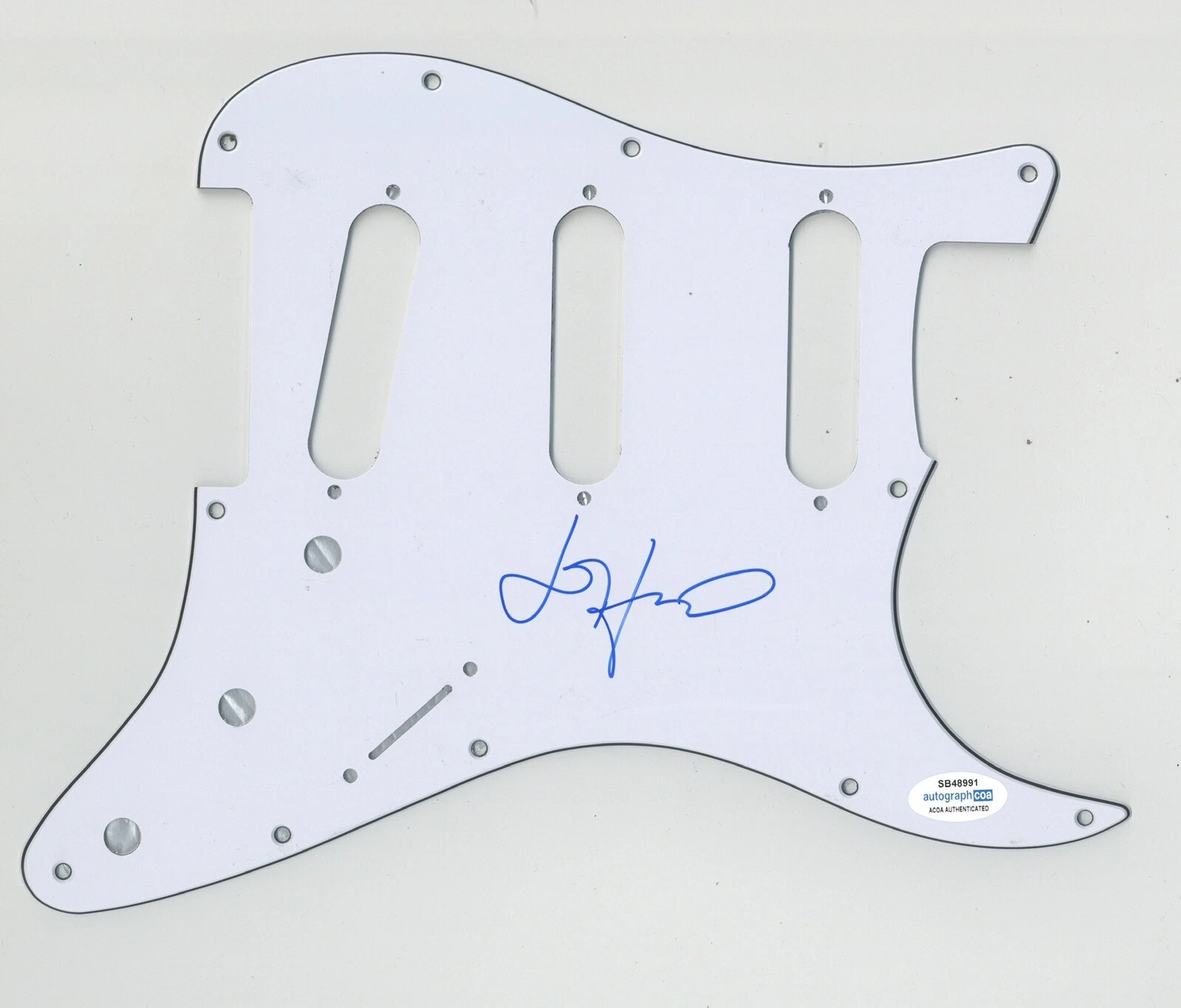 JOHN O’ CALLAGHAN SIGNED AUTOGRAPH STRAT GUITAR PICKGUARD ACOA THE MAINE