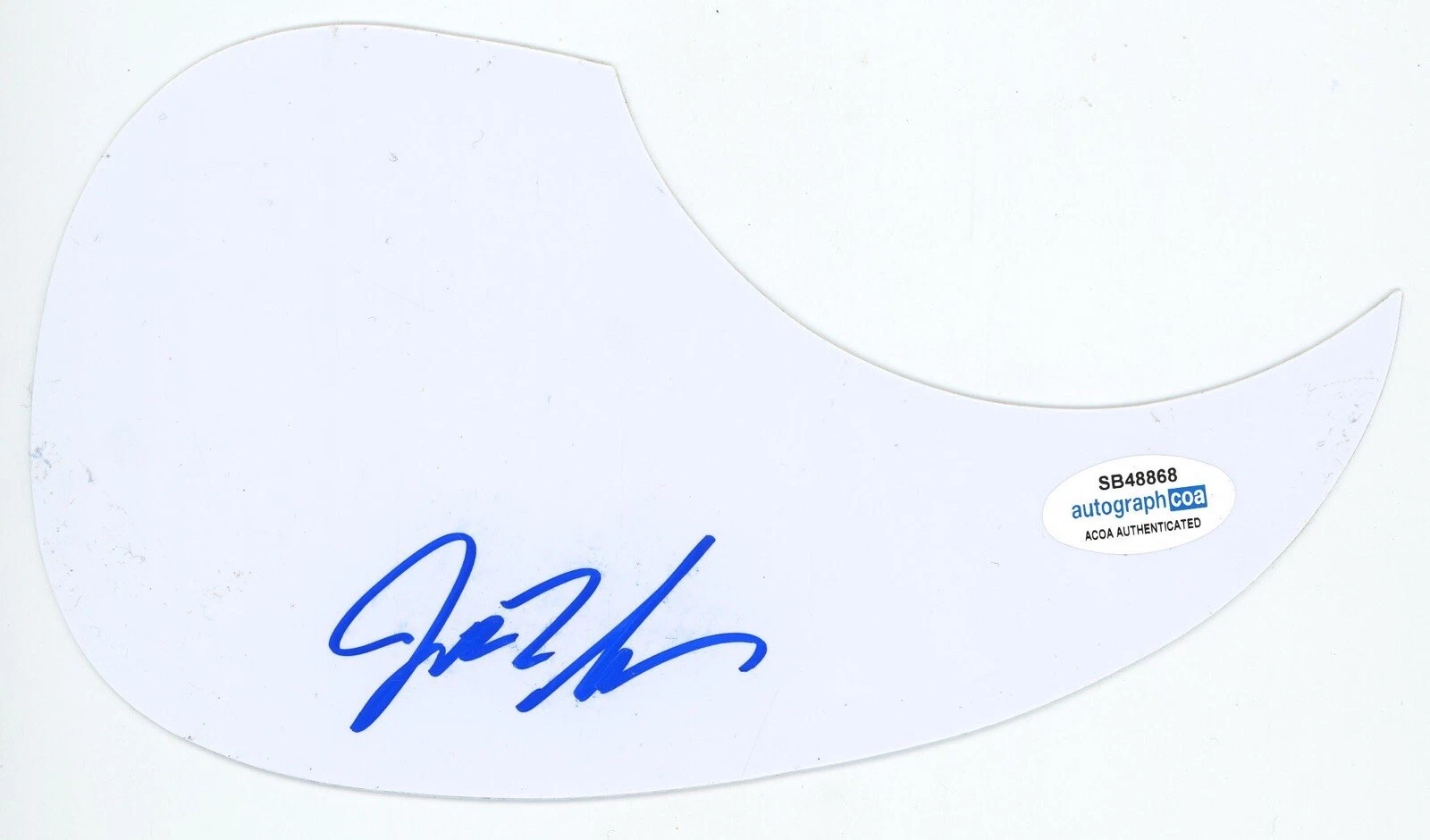 JD SIMO SIGNED AUTOGRAPH ACOUSTIC GUITAR PICKGUARD ACOA COA