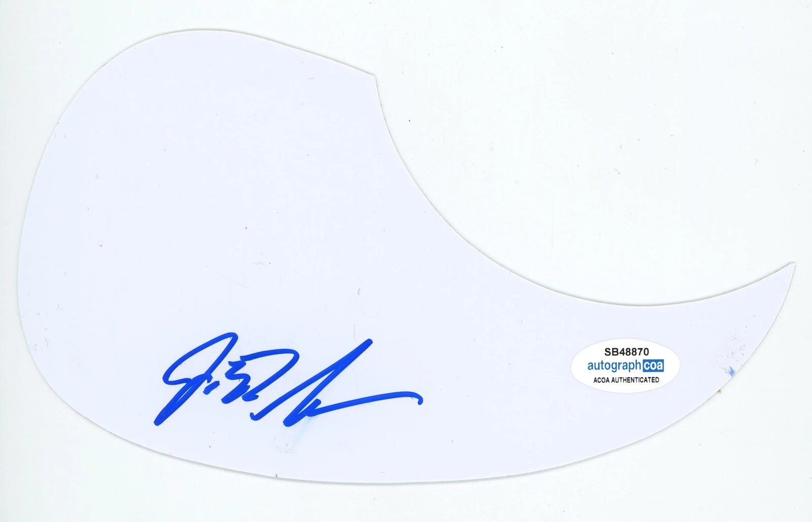 JD SIMO SIGNED AUTOGRAPH ACOUSTIC GUITAR PICKGUARD ACOA COA
