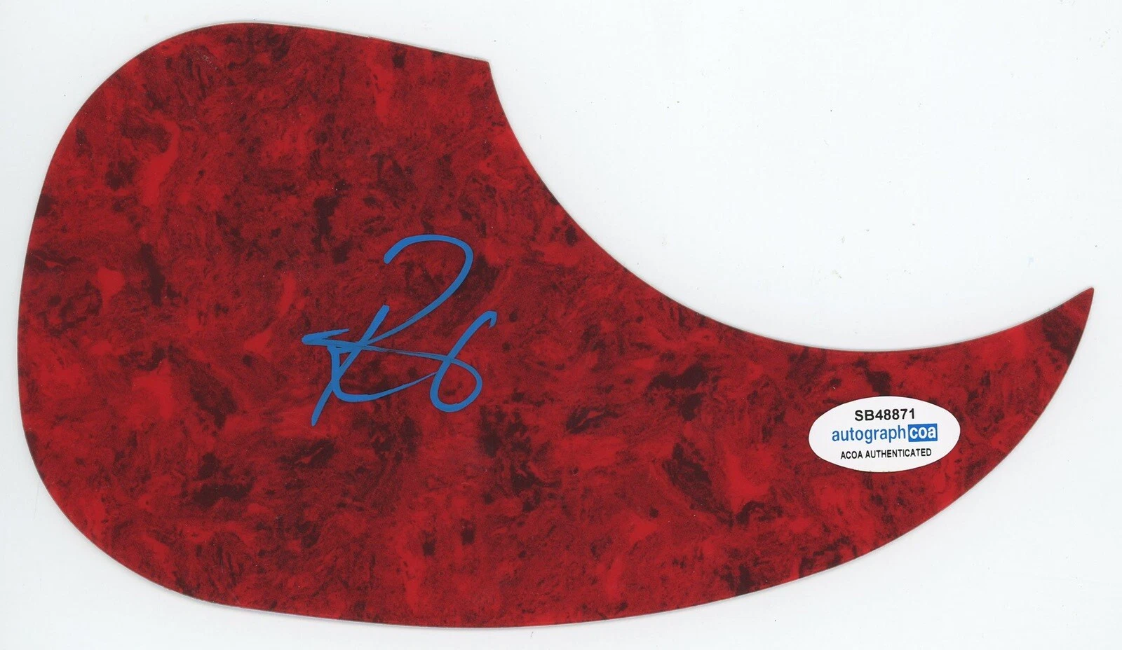 RANDY HOUSER SIGNED AUTOGRAPH ACOUSTIC GUITAR PICKGUARD ACOA HOW COUNTRY FEELS