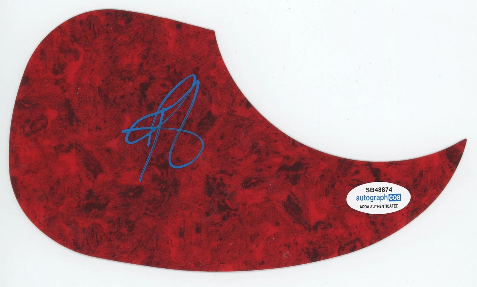 RANDY HOUSER SIGNED AUTOGRAPH ACOUSTIC GUITAR PICKGUARD ACOA HOW COUNTRY FEELS