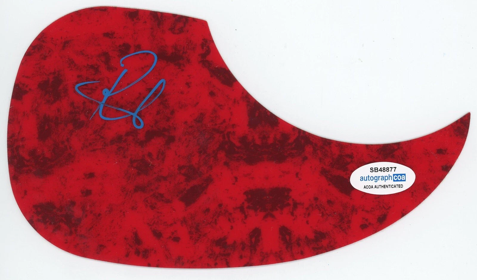 RANDY HOUSER SIGNED AUTOGRAPH ACOUSTIC GUITAR PICKGUARD ACOA HOW COUNTRY FEELS