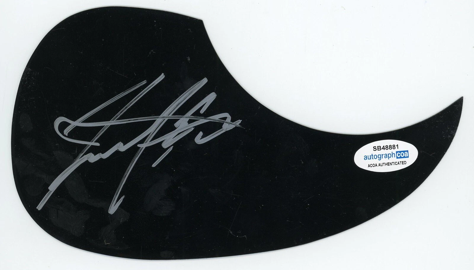 TAYLOR MCCALL SIGNED AUTOGRAPH ACOUSTIC GUITAR PICKGUARD ACOA COUNTRY STAR