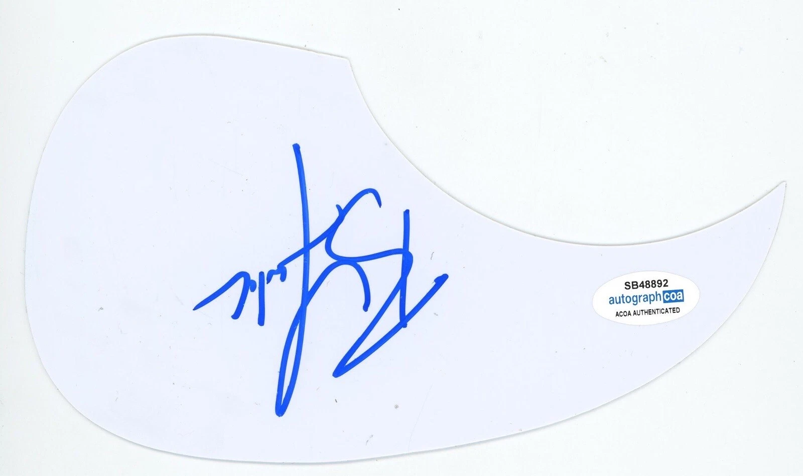 RAY FULCHER COUNTRY STAR SIGNED AUTOGRAPH ACOUSTIC GUITAR PICKGUARD ACOA COMBS