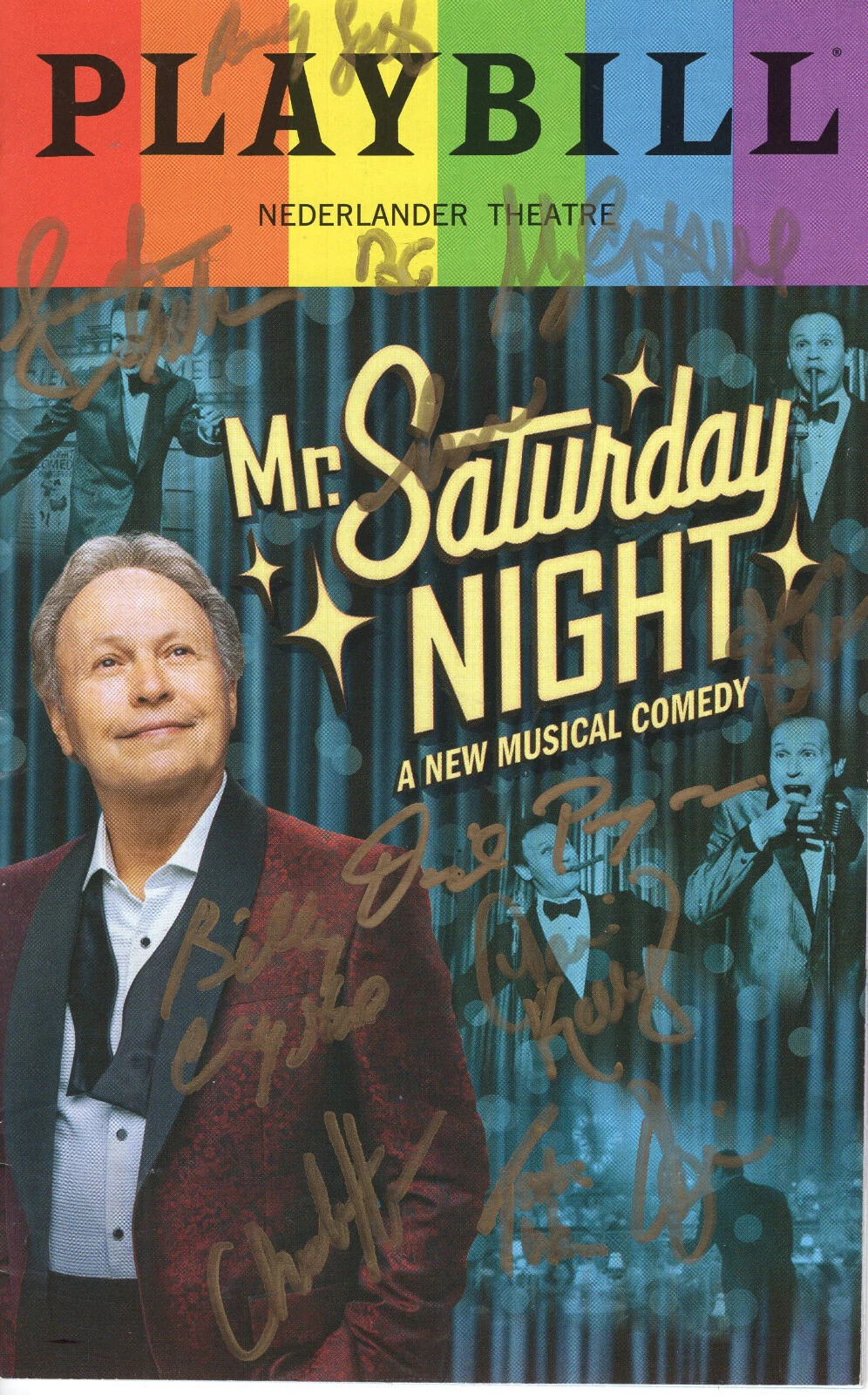 MR. SATURDAY NIGHT SIGNED NY CITY PLAYBILL+COA     BILLY CRYSTAL+WHOLE CAST