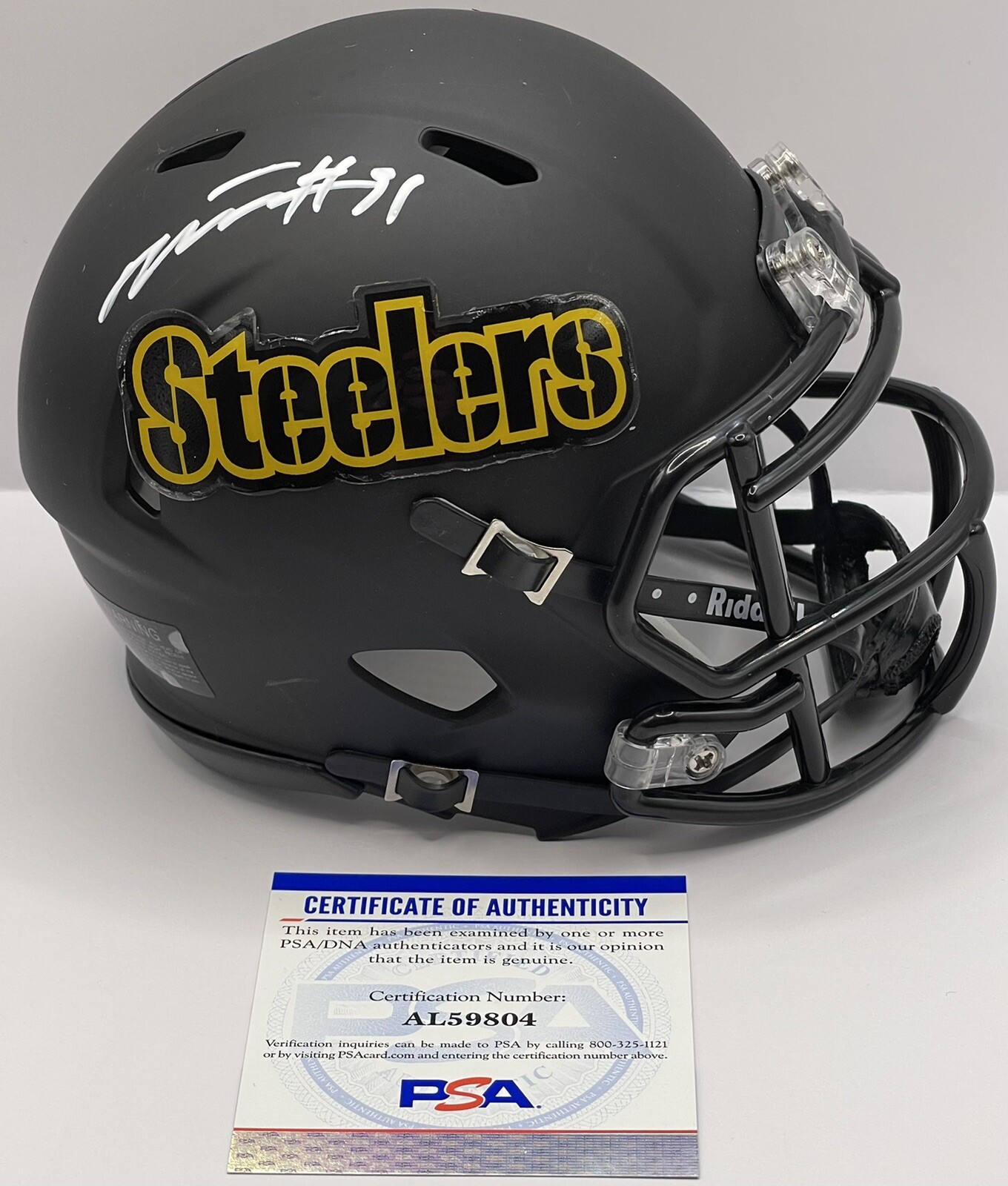Myles Jack Signed Autographed Pittsburgh Steelers Custom Mini Helmet PSA/DNA