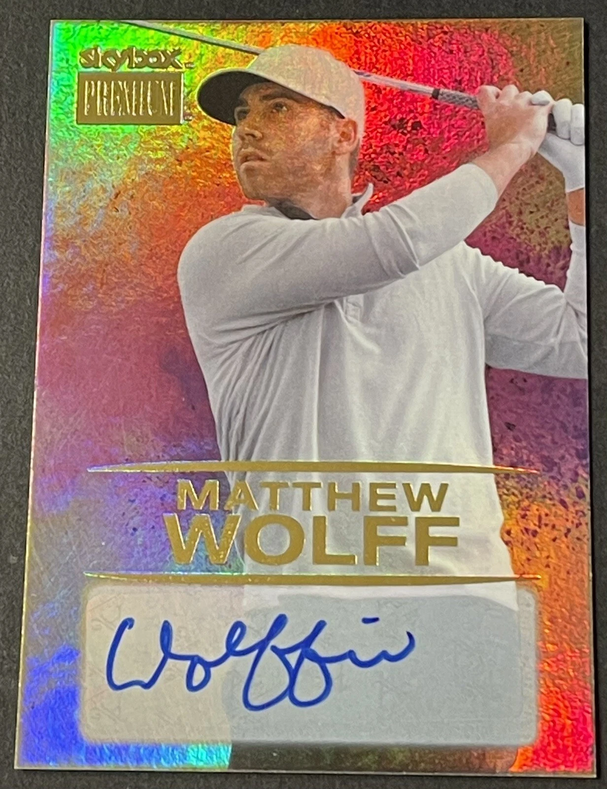 MATTHEW WOLFF 2021 UD METAL UNIVERSE SKYBOX PREMIUM S-12 RC AUTO SP - PGA