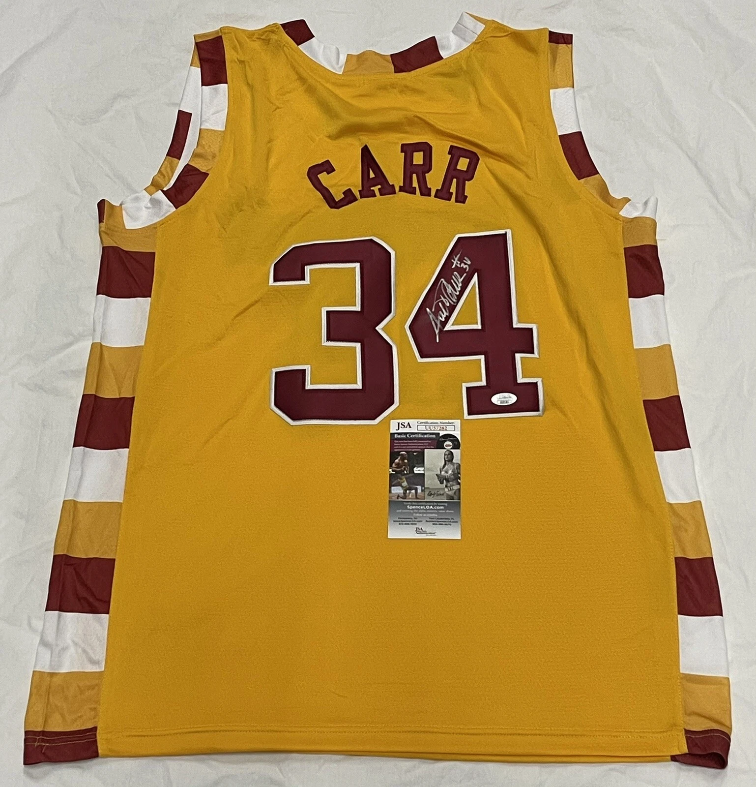 Austin Carr Signed Autographed Cleveland Cavaliers Throwback Jersey JSA