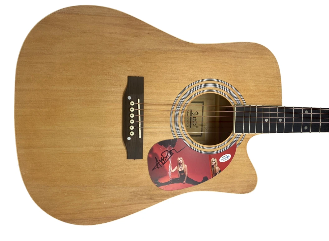Avril Lavigne Signed Autographed Full Size Acoustic Guitar ACOA COA