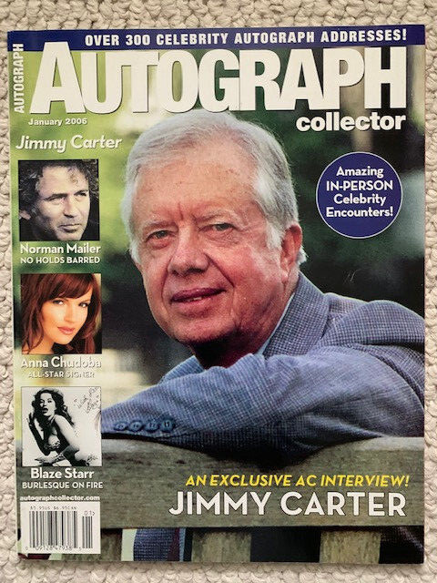 BLAZE STARR HAND SIGNED AUTOGRAPH COLLECTOR 2006 MAGAZINE+COA       HER OWN COPY