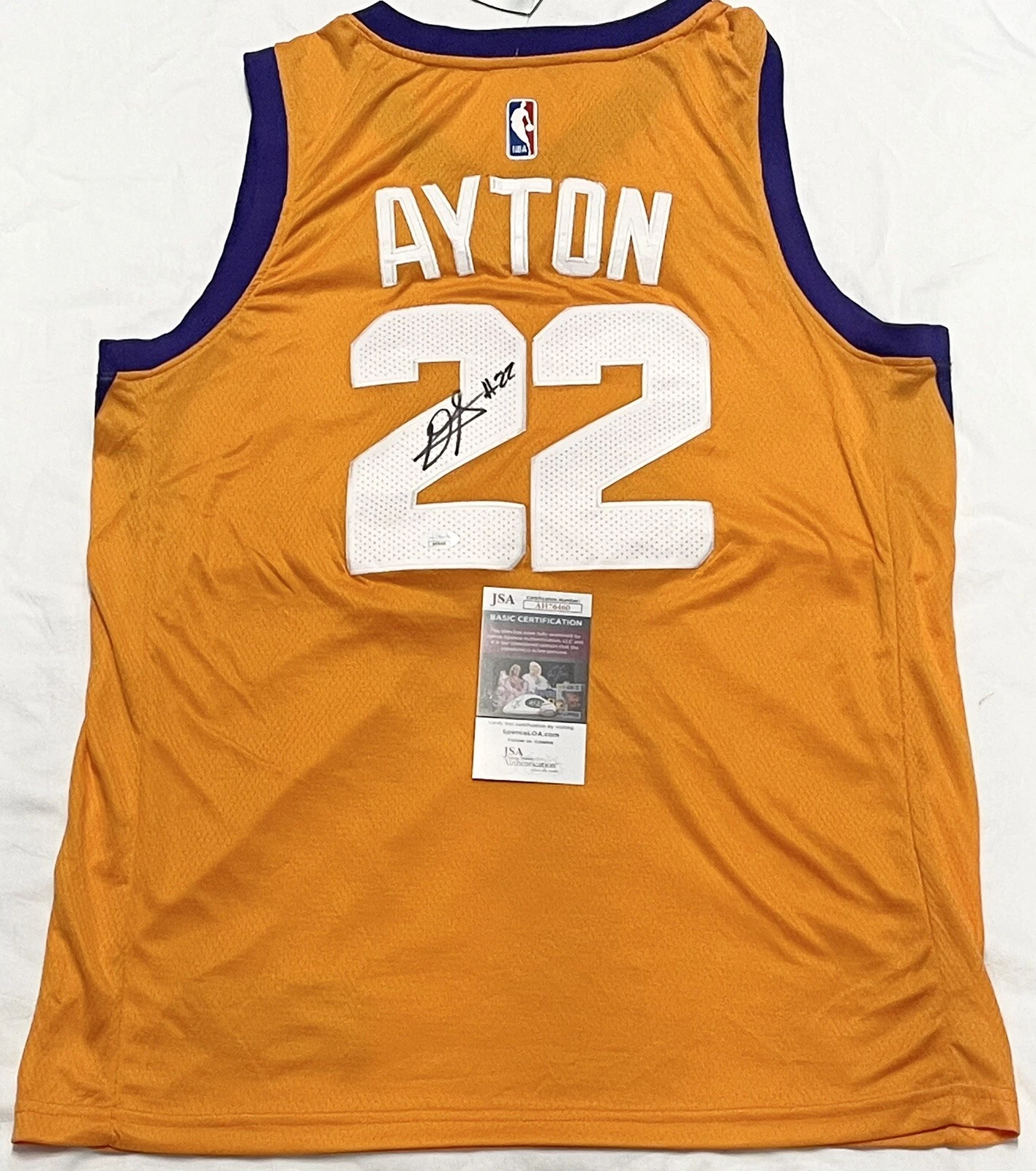 DeAndre Ayton Signed Autographed Phoenix Suns Jersey JSA COA
