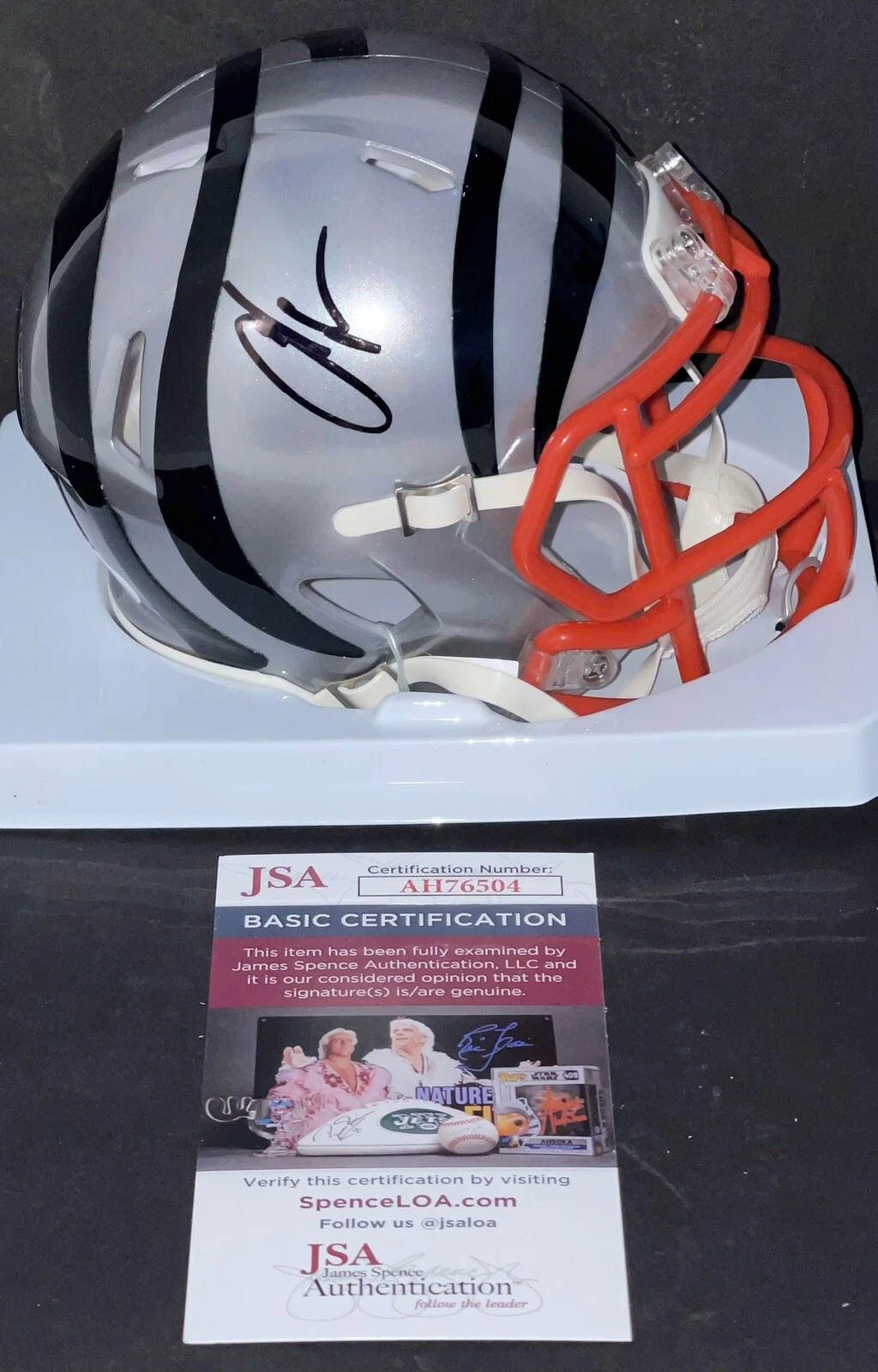 Chad Johnson Signed Autographed Flash Cincinnati Bengals Mini Helmet JSA