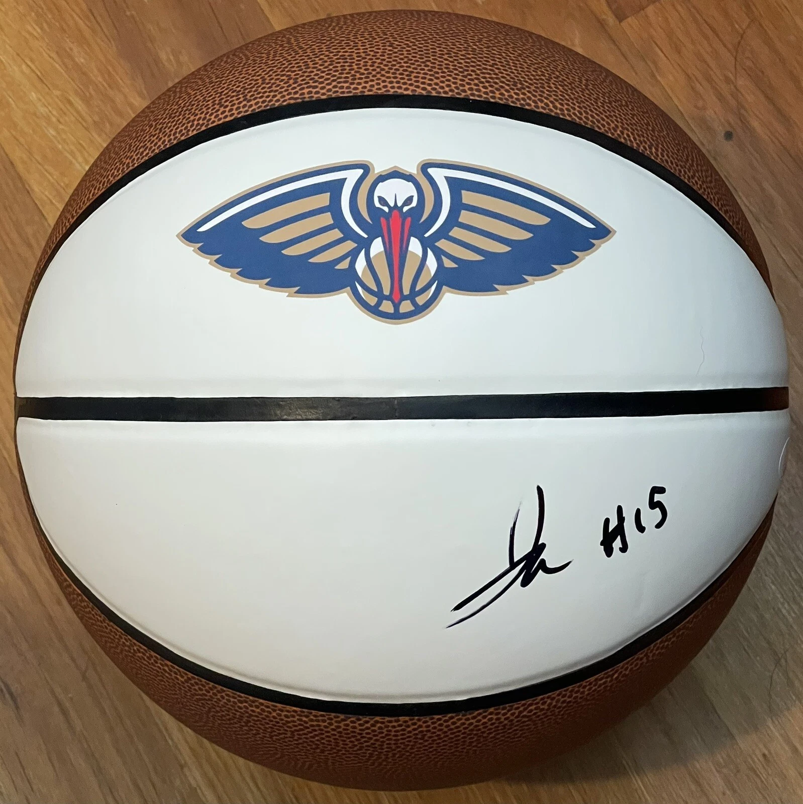 Jose Alvarado Signed Autographed New Orleans Pelicans Logo Basketball JSA