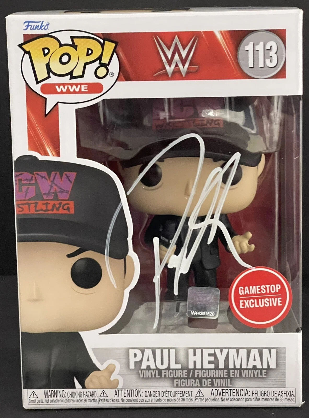 Paul Heyman Signed Autographed WWE ECW Funko Pop Figure JSA Roman