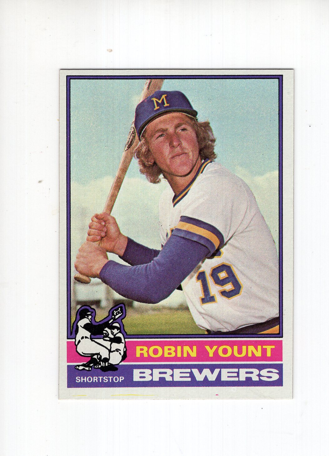 ROBIN YOUNT 1976 TOPPS BASEBALL CARD    AMAZING CONDITION+SHARP CORNERS
