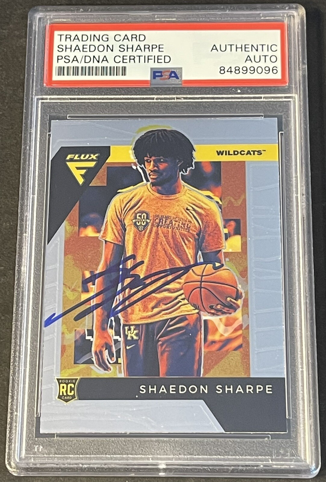 Shaedon Sharpe 2022 Chronicles Flux Rookie Signed Trail Blazers PSA/DNA