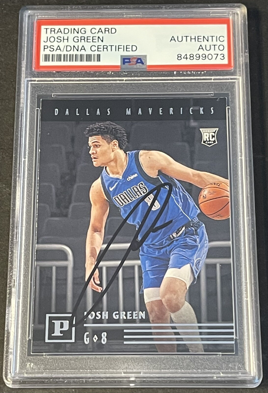 Josh Green 2020/2021 Panini Chronicles Rookie Card Signed PSA/DNA Slab Mavericks