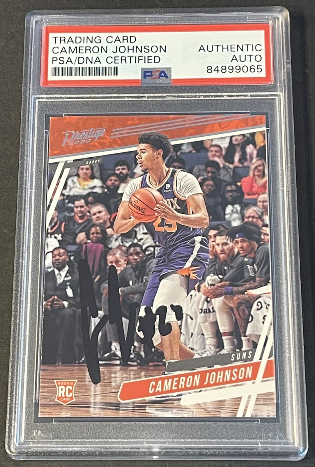 Cameron Johnson 2019/2020 Chronicles Prestige Signed Nets RC Card PSA/DNA Slab