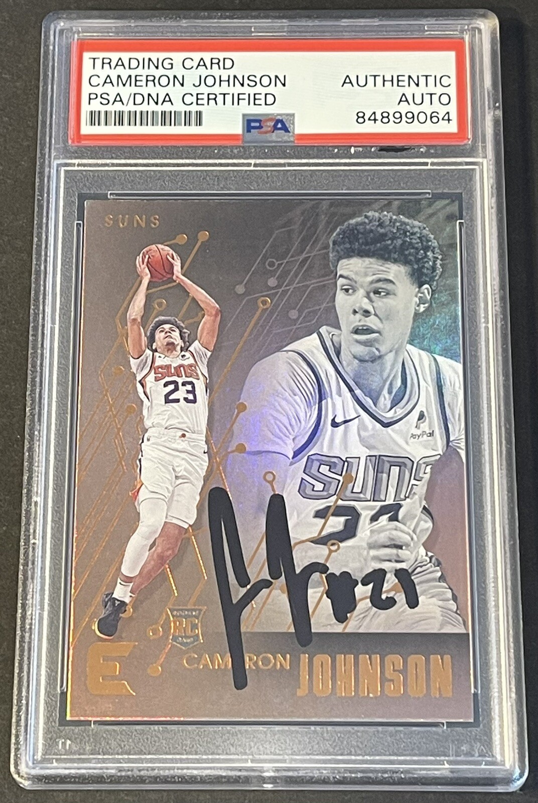 Cameron Johnson 2019/2020 Chronicles Essentials Signed Nets RC Card PSA/DNA Slab