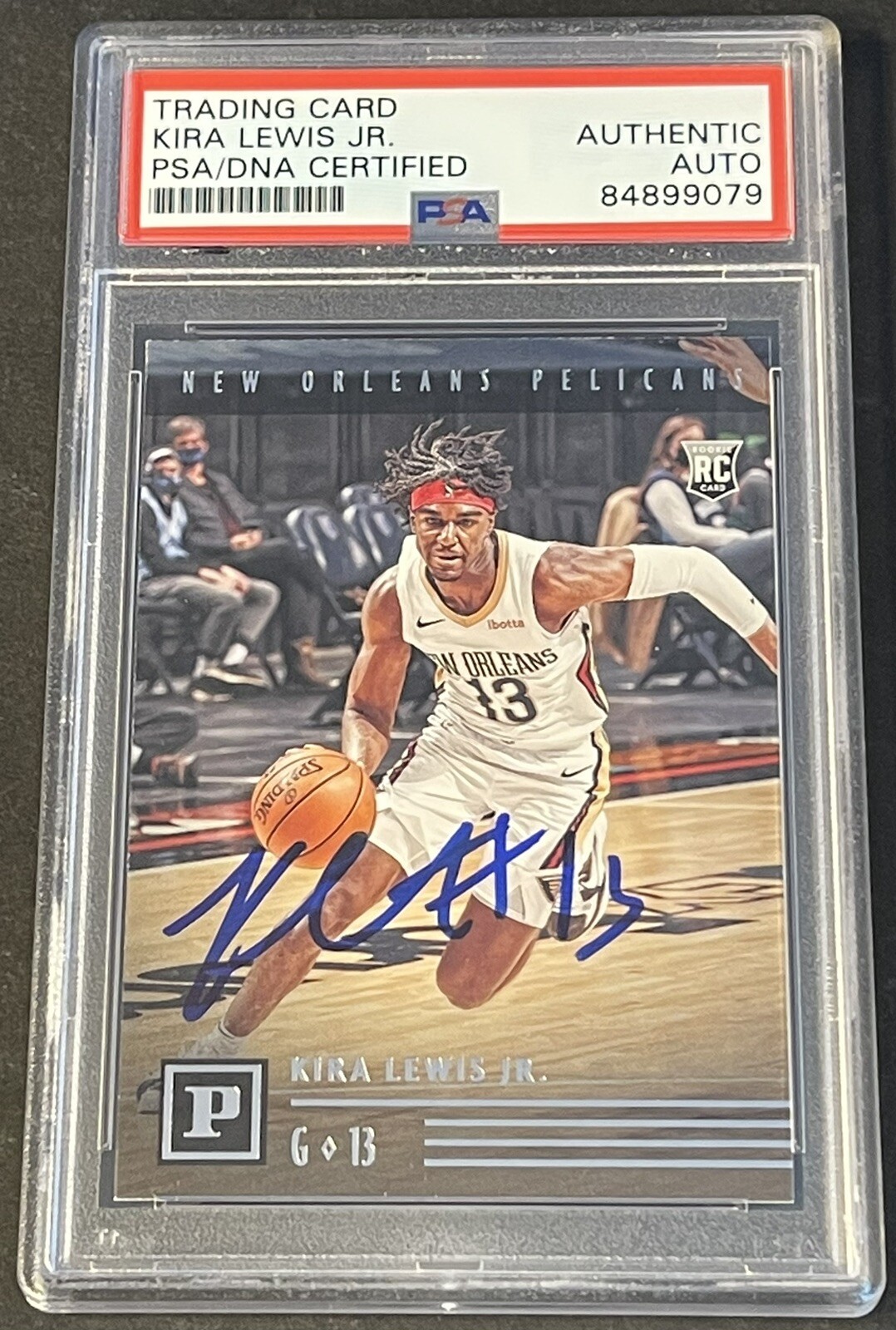 Kira Lewis Jr 2019/2020 Panini Chronicles Signed Rookie Card PSA/DNA Slab