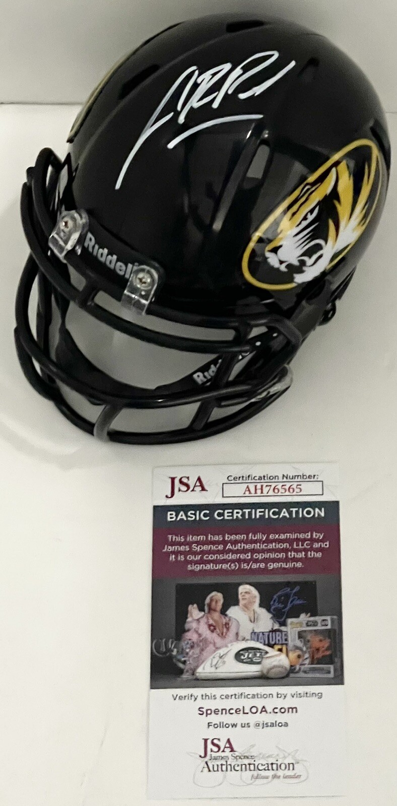 Gary Pinkel Signed Autographed Missouri Tigers Mini Helmet CFHOF 22 JSA