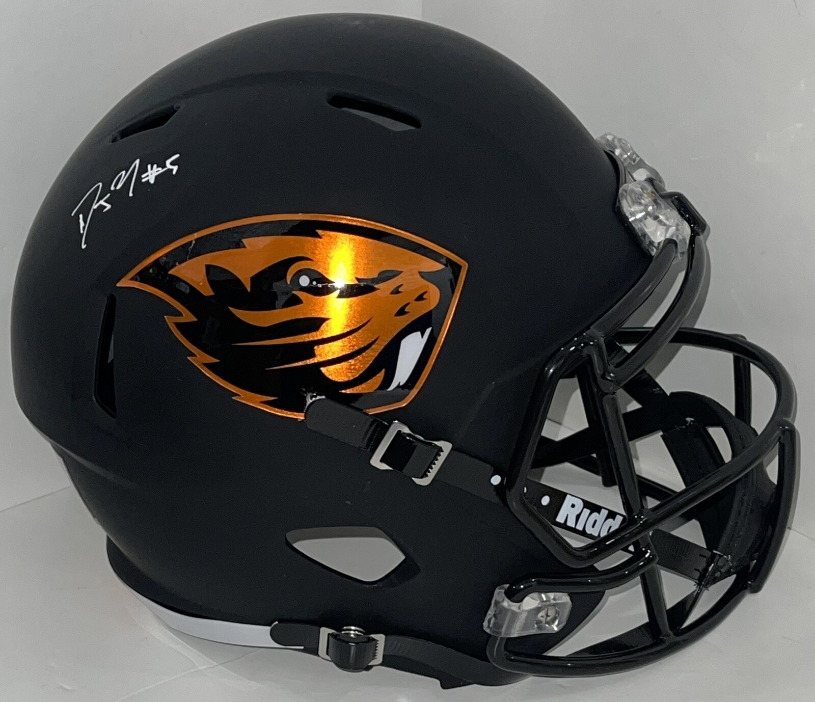 DJ Uiagalelei Signed Autographed Oregon State Beavers Custom F/S Helmet PSA/DNA